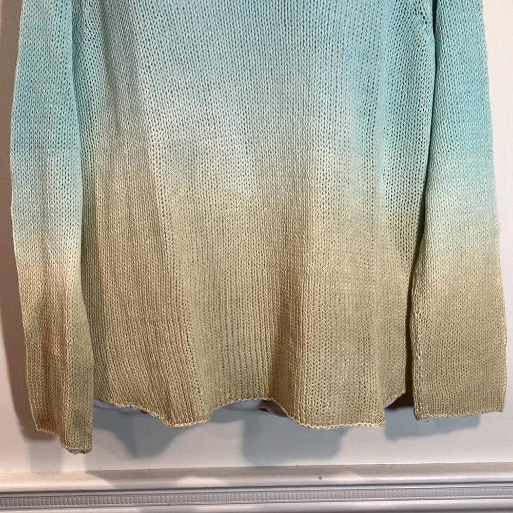 Wooden Ships blue tan sweater S / M - Picture 3 of 6